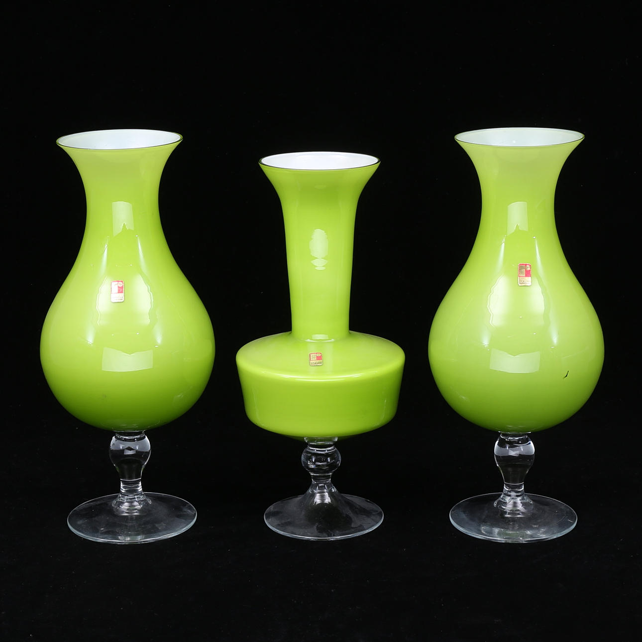 VASER, 3 st, glas, Ryds glasbruk.