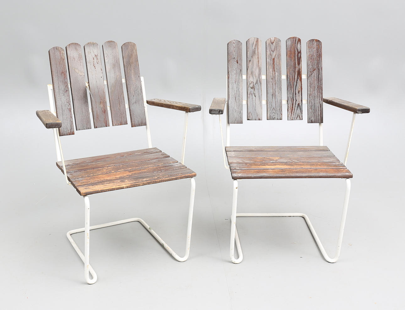 TRÄDGÅRDSSTOLAR, ett par, Grythyttan.