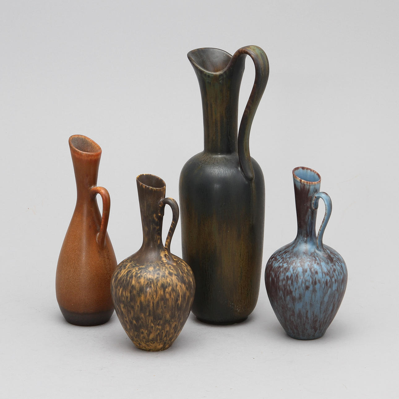 KANNOR, 4 st, stengods, Gunnar Nylund, Rörstrand.