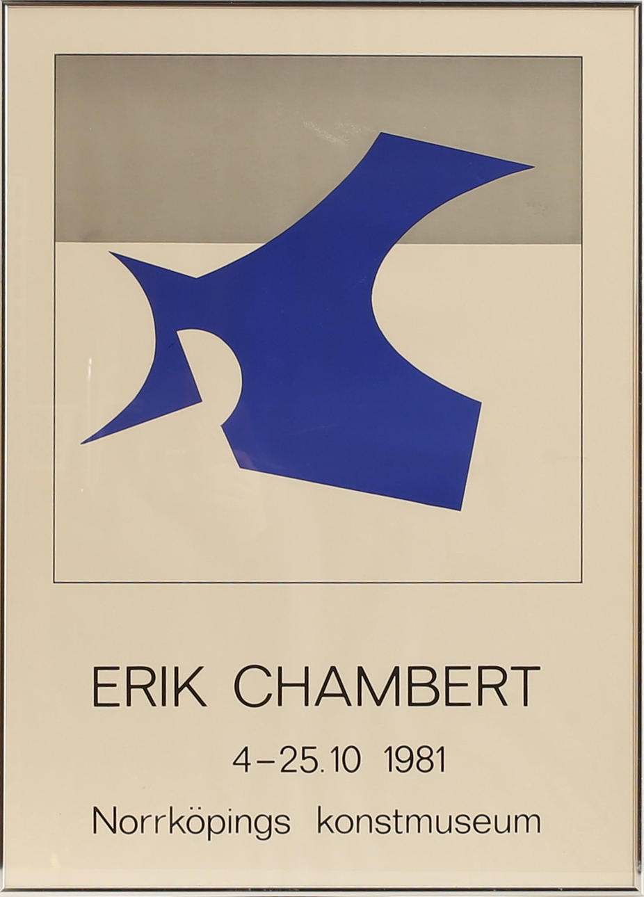 EXHIBITION POSTER, Erik Chambert 1981.