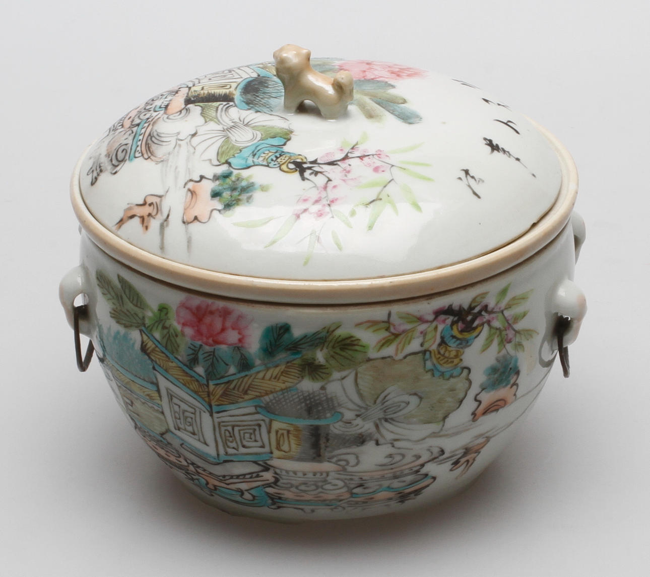 LOCKSKÅL, porslin, 3 delar, Kina.