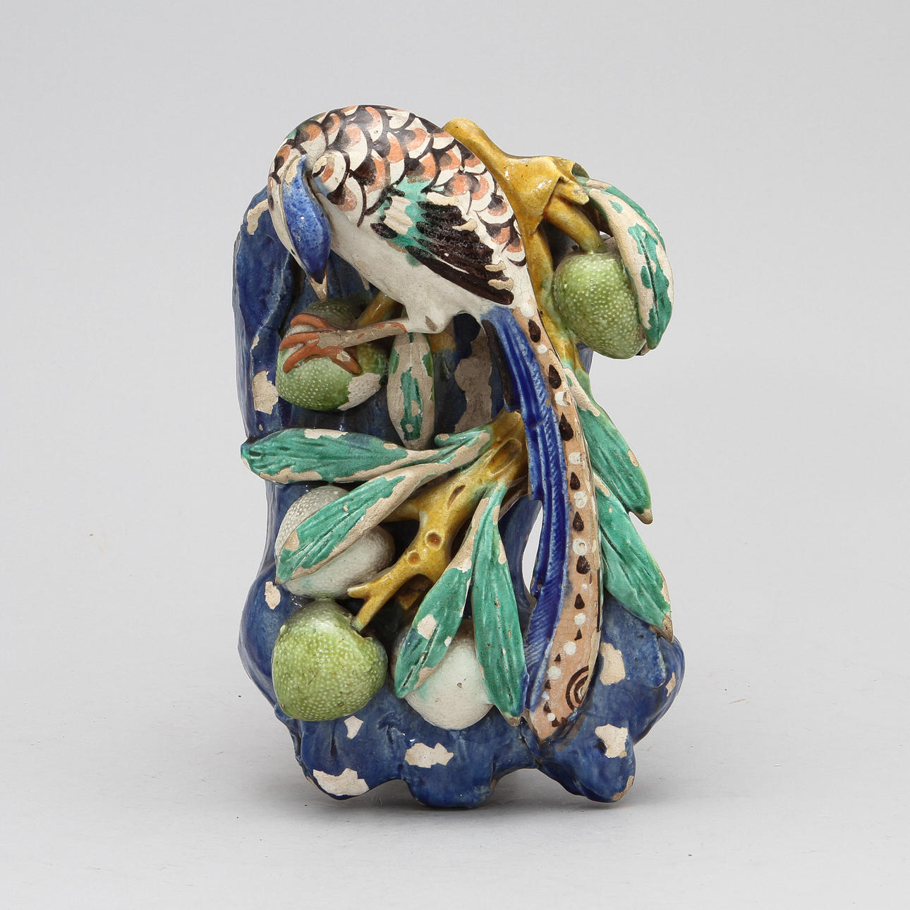 VÄGGVAS, lergods, troligen sydeuropa, 1700/1800-tal.