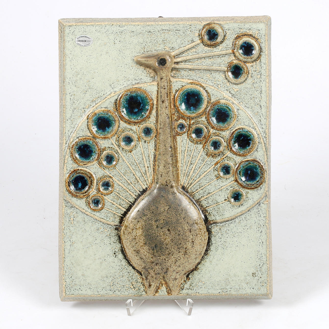 WALL PLAQUE, stoneware, Josef Simon, Söholm.