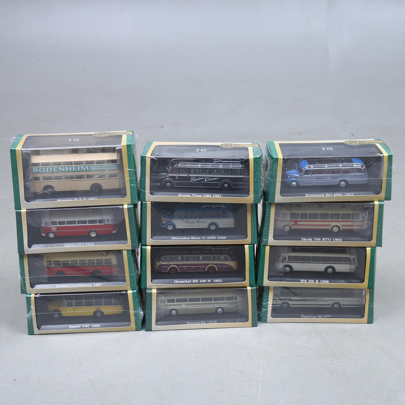 ATLAS Bus Collection, 12 buses in original boxes.