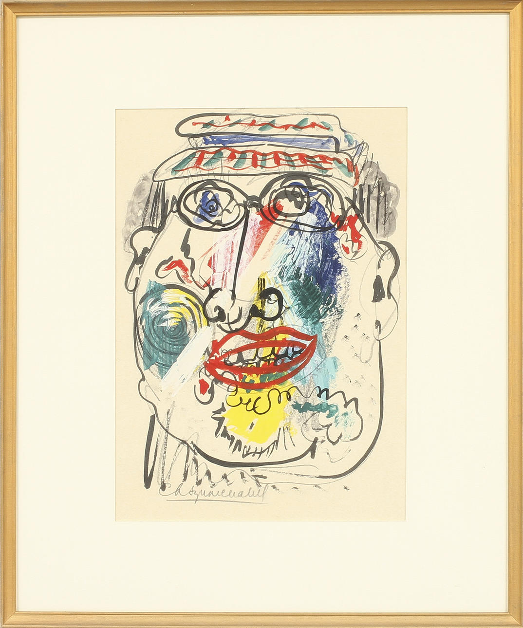 CHARLES SZWARCNABEL. Blandteknik. Signerad.