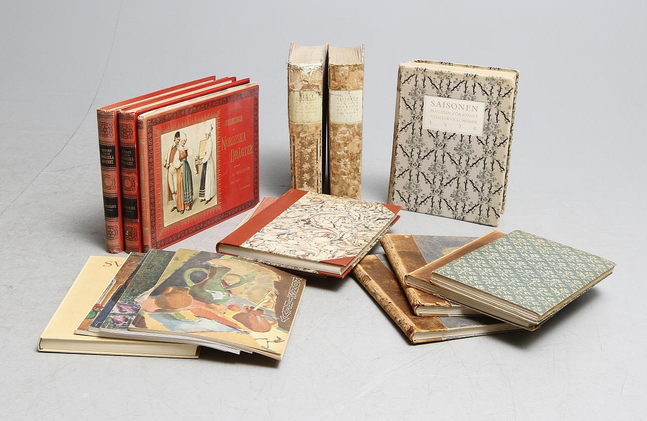 BÖCKER och TIDSKRIFTER, konst, 1800-1900-tal.