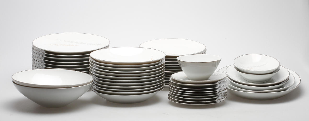 MATSERVIS, porslin, 52 delar, Bavaria.