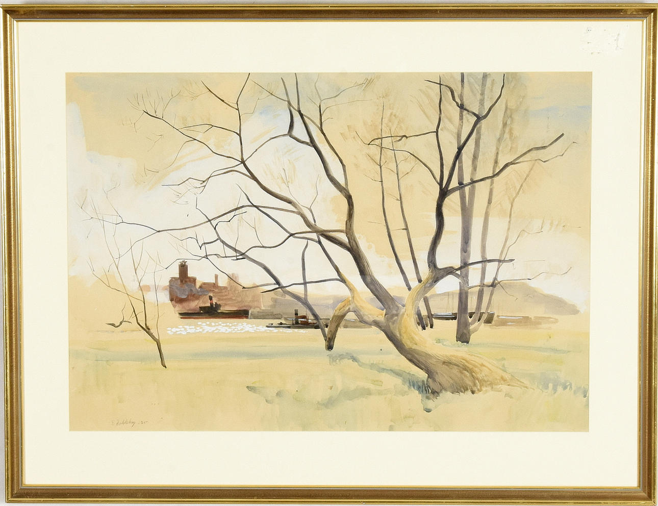 EWALD DAHLSKOG. Gouache.