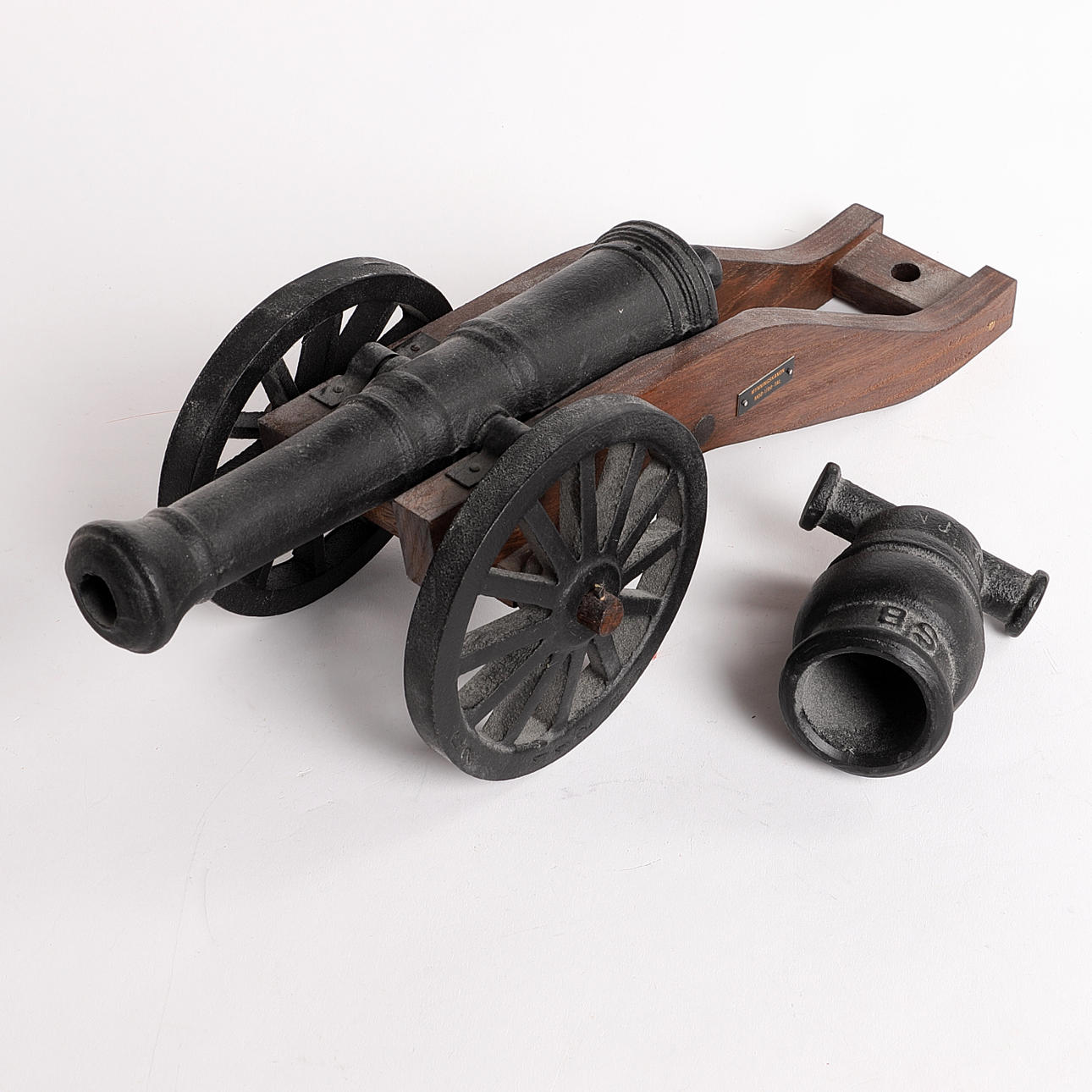 CANNONS, 2 pcs., 1900s, cast iron.