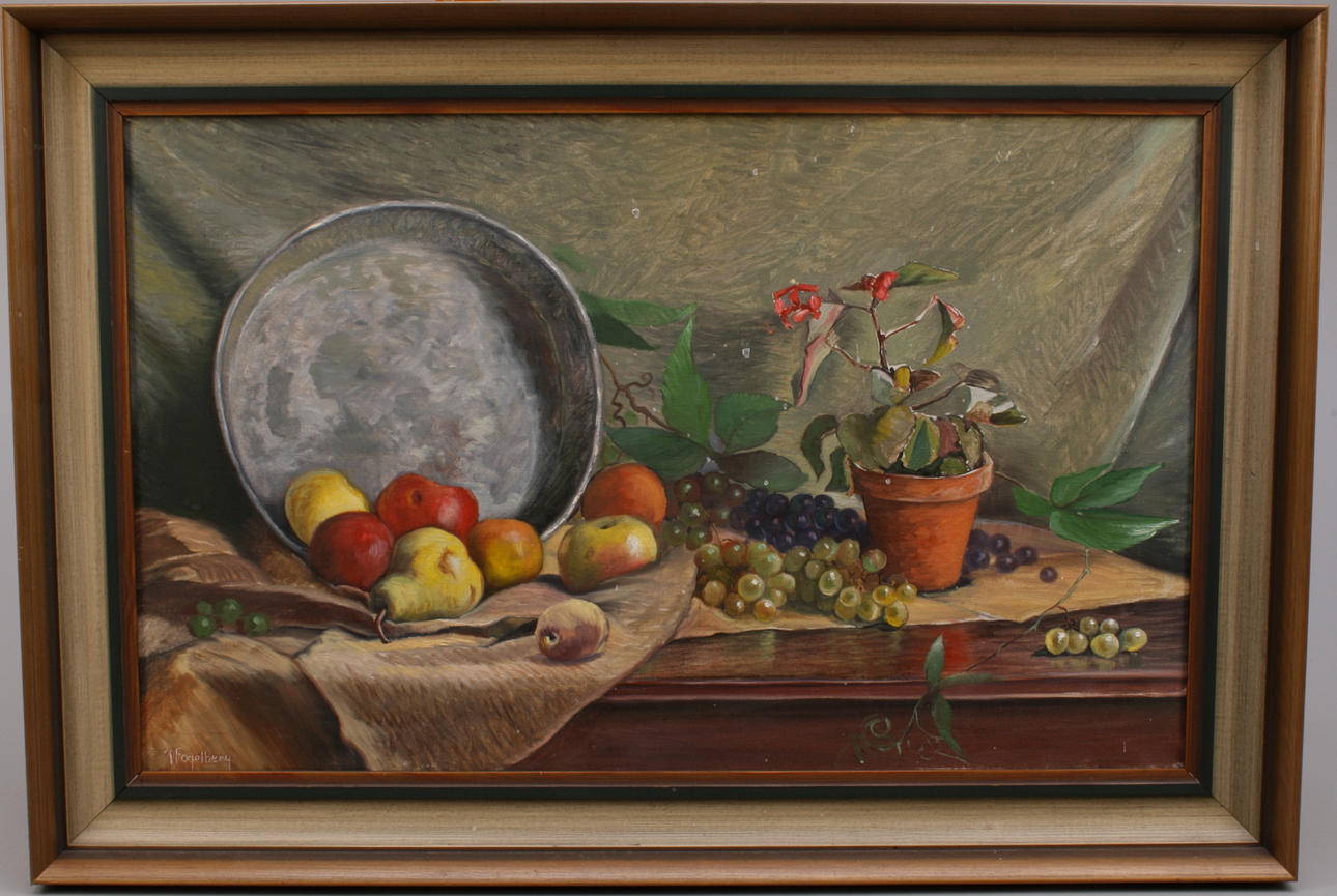 GUSTAF FOGELBERG. Olja på duk, signerad G. Fogelberg.