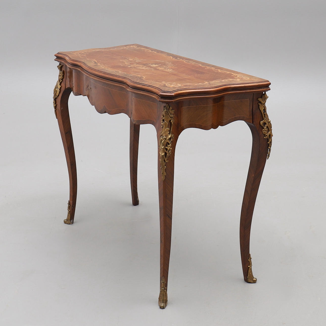 GAME TABLE, rococo style around 1900.