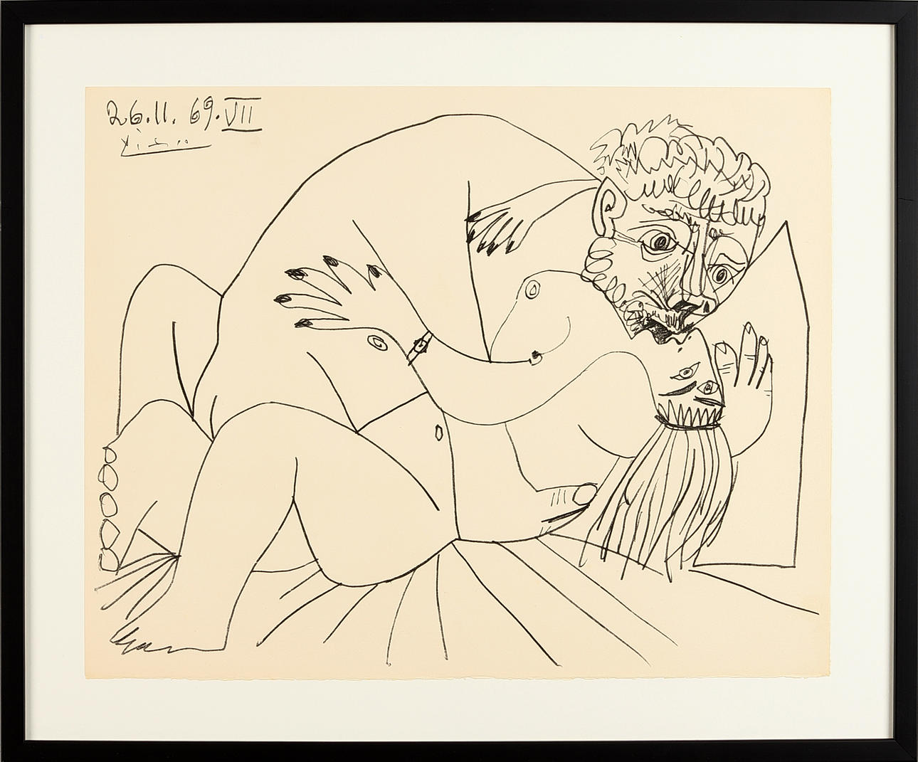 PABLO PICASSO. EFTER. Ur "Au Baiser d’Avignon - 1972.
