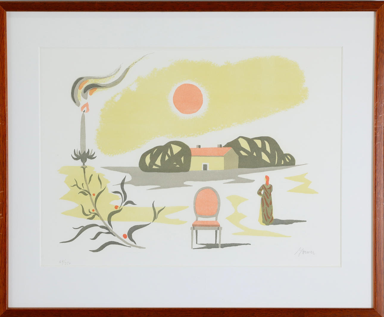 STELLAN MÖRNER. lithograph, "Vision", signed and numbered.