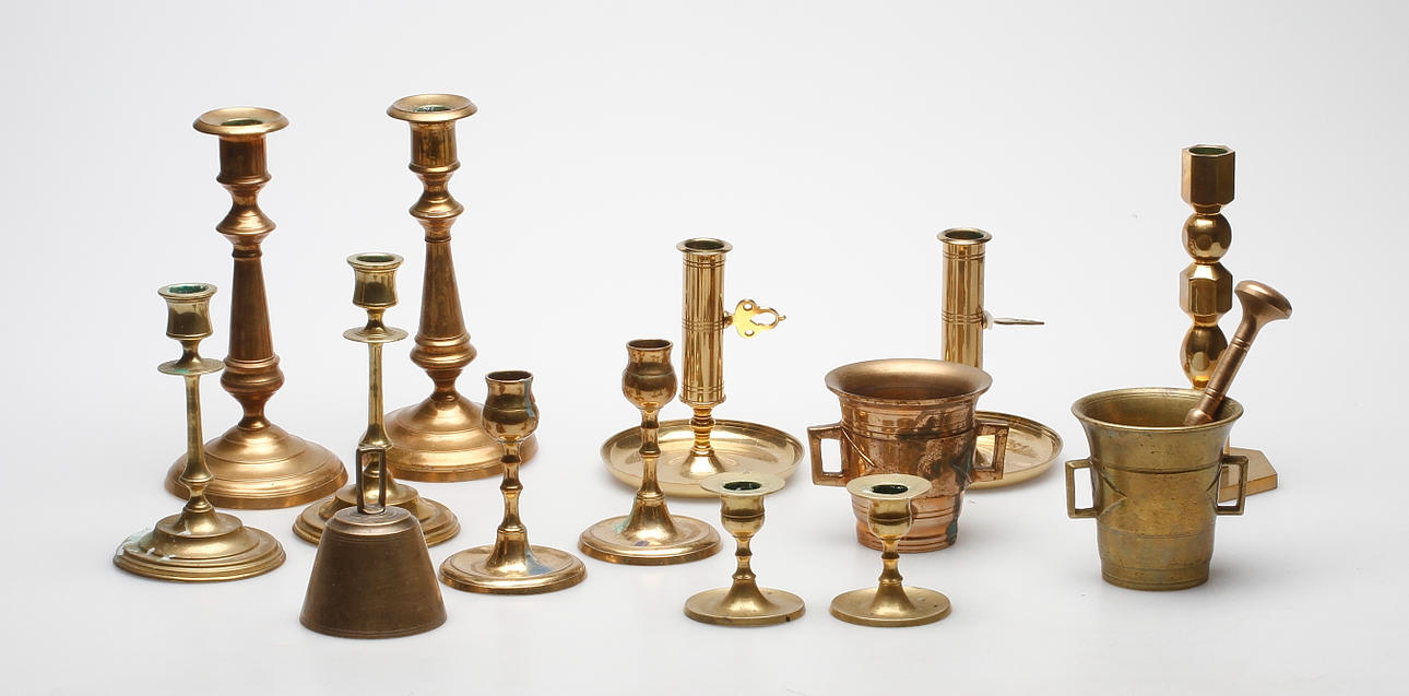 MÄSSINGSFÖREMÅL, 1800-1900-tal.