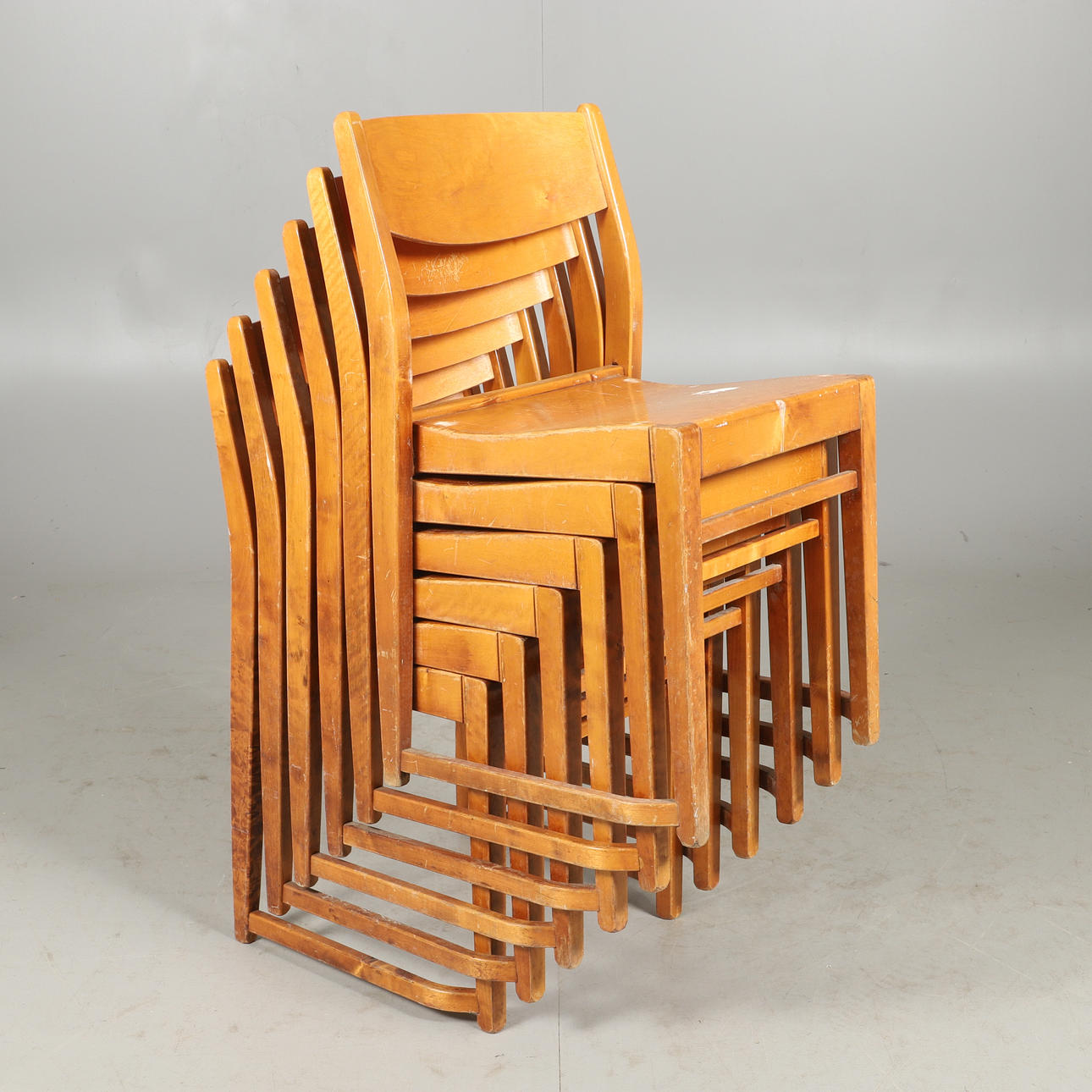 SVEN MARKELIUS. Stole, 6 dele, "Orkesterstol".