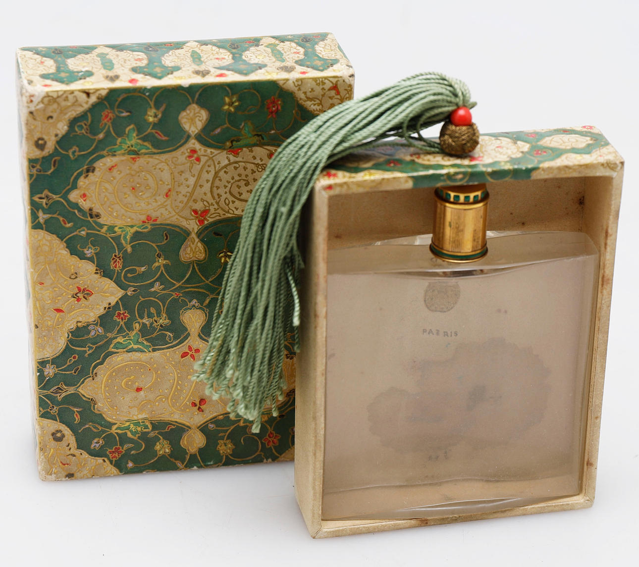 Art Déco Coty perfume bottle in glass, circa 1920.