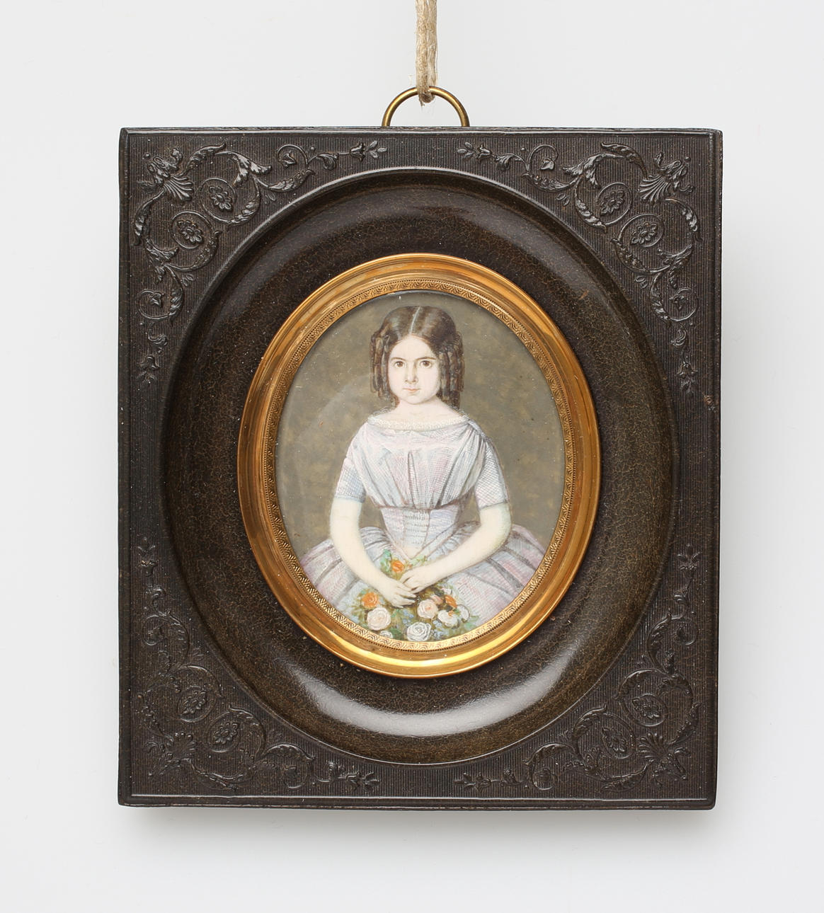 MINIATYRPORTRÄTT, Gouache, 18/1900-tal.