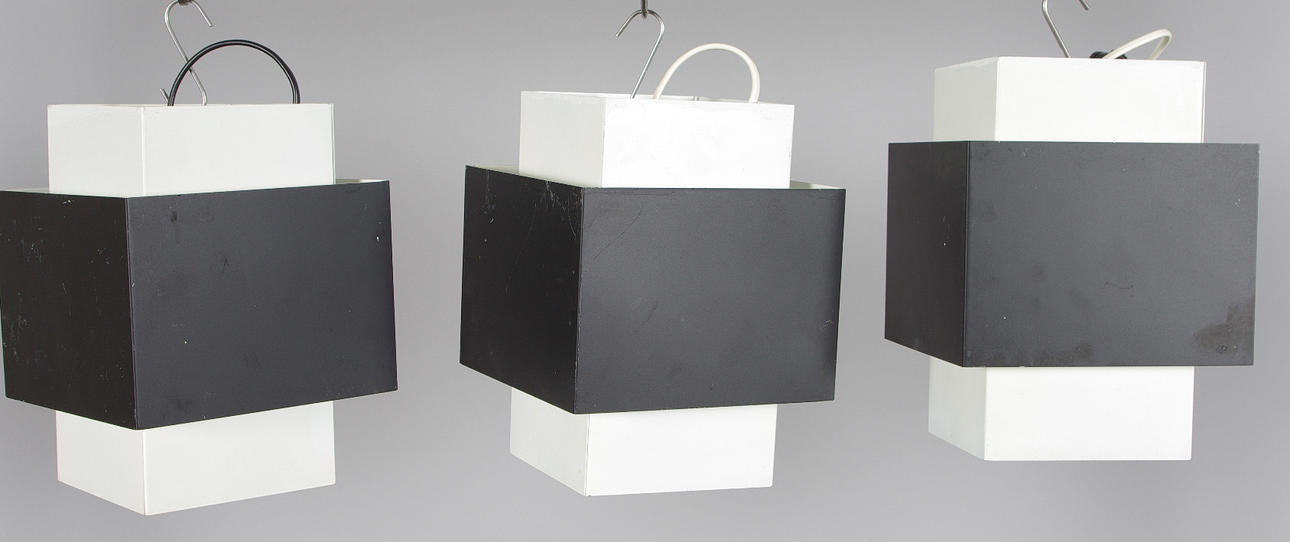 TAKLAMPOR, 3 stycken, Hans Agne Jakobsson AB Markaryd.