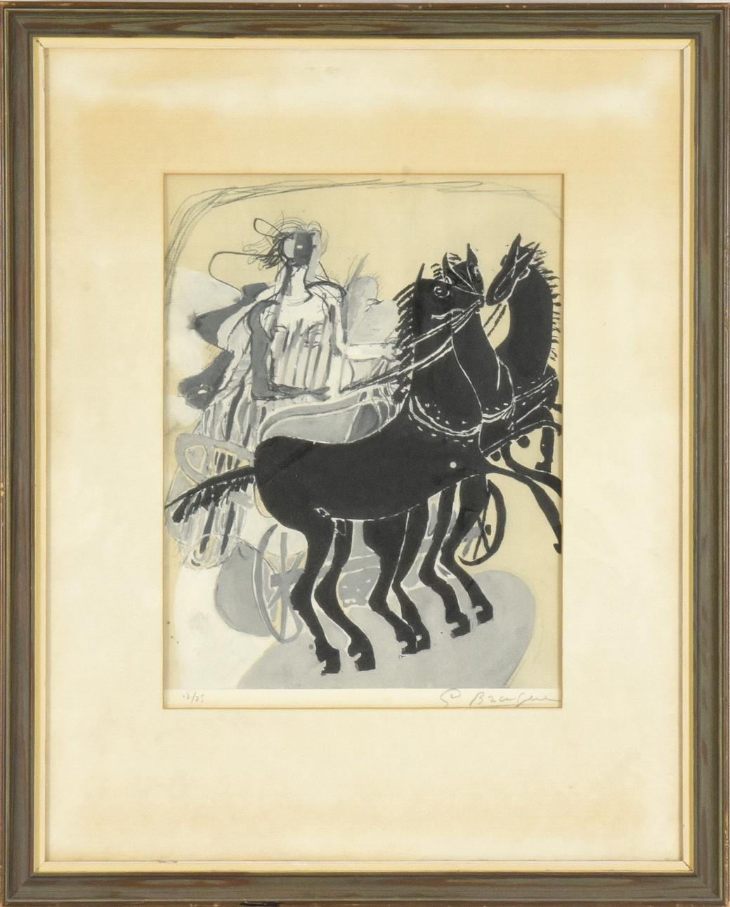 GEORGES BRAQUE. Värillinen litografia.