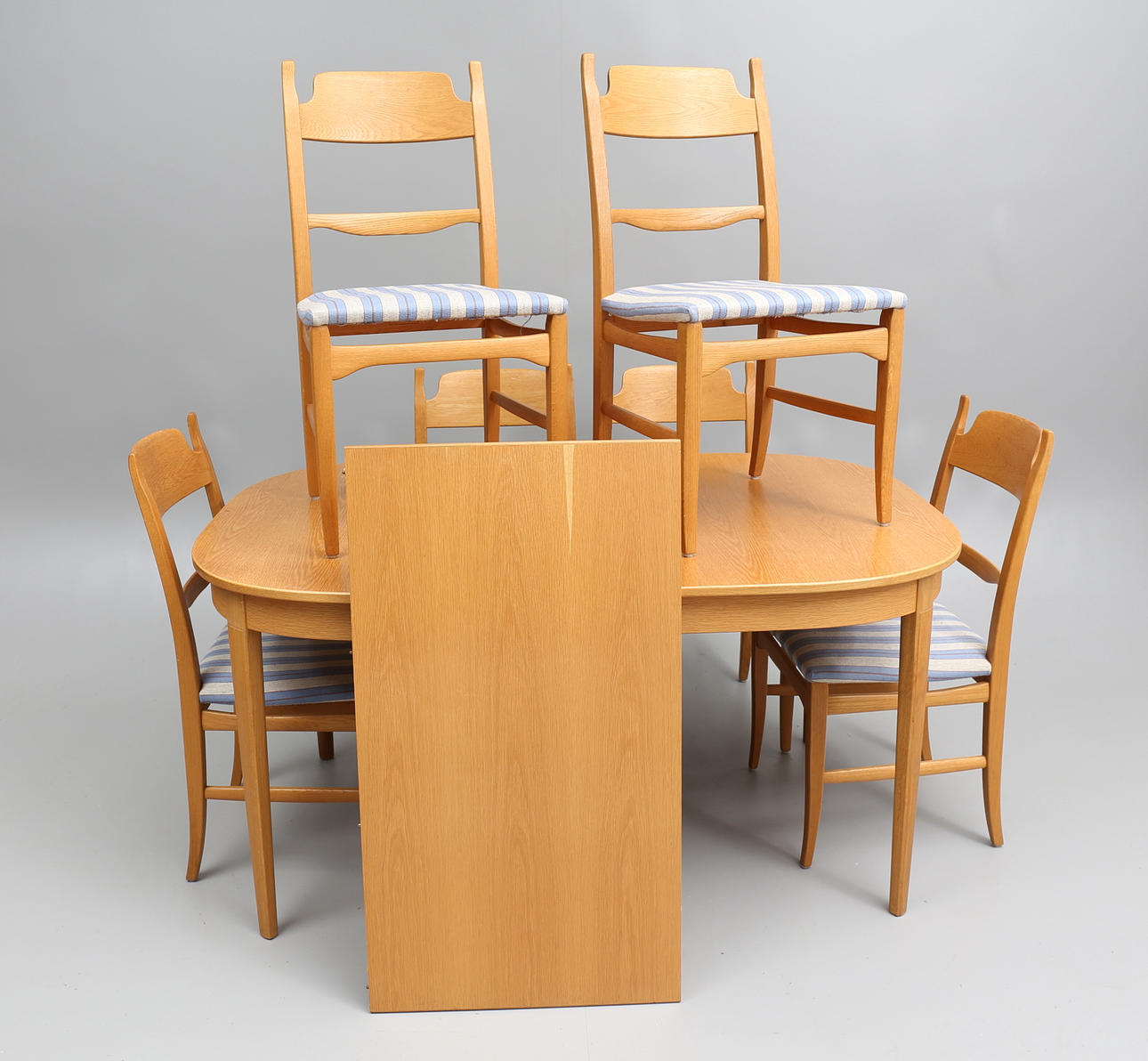 CARL MALMSTEN, MATSALSMÖBLER, 7 delar, "Calmare Nyckel", Åfors Möbelfabrik.