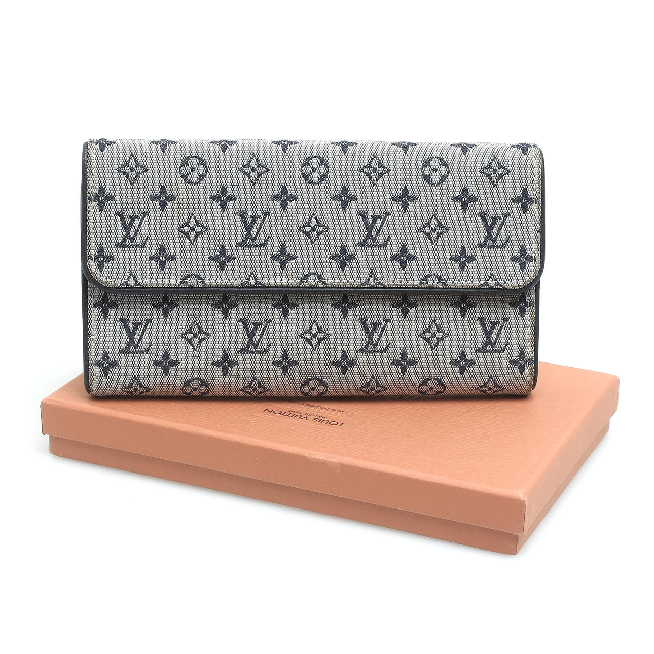 LOUIS VUITTON. Geldbörse, "Mini-Leinen-Pochette", Paris.