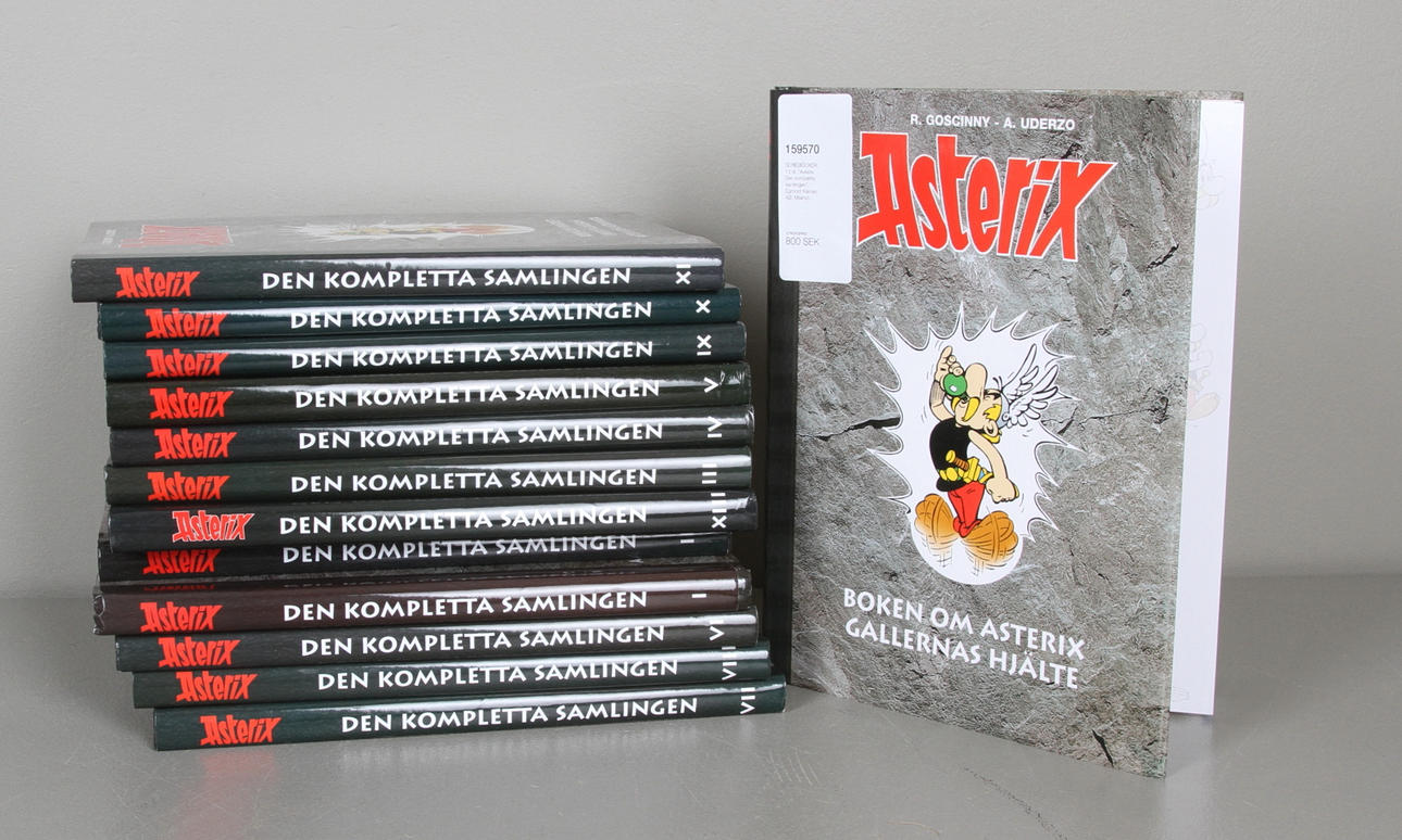 SERIEBÖCKER, 13 st, "Asterix Den kompletta samlingen", Egmont Kärnan AB, Mlalmö.