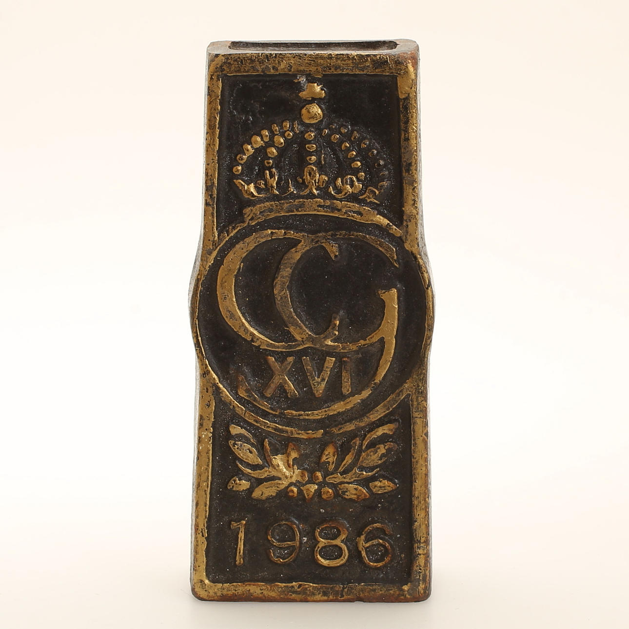 LJUSSTAKE, gjutjärn, Stavsjö bruk, 1986.