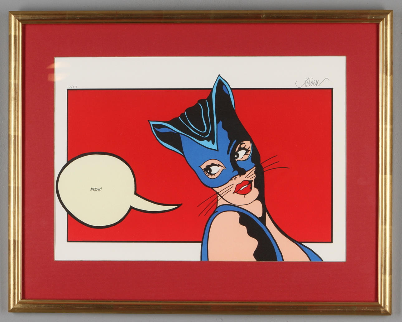 PETTER THOEN. Catwoman II, färglitografi, signerad och numrerad 50/275.