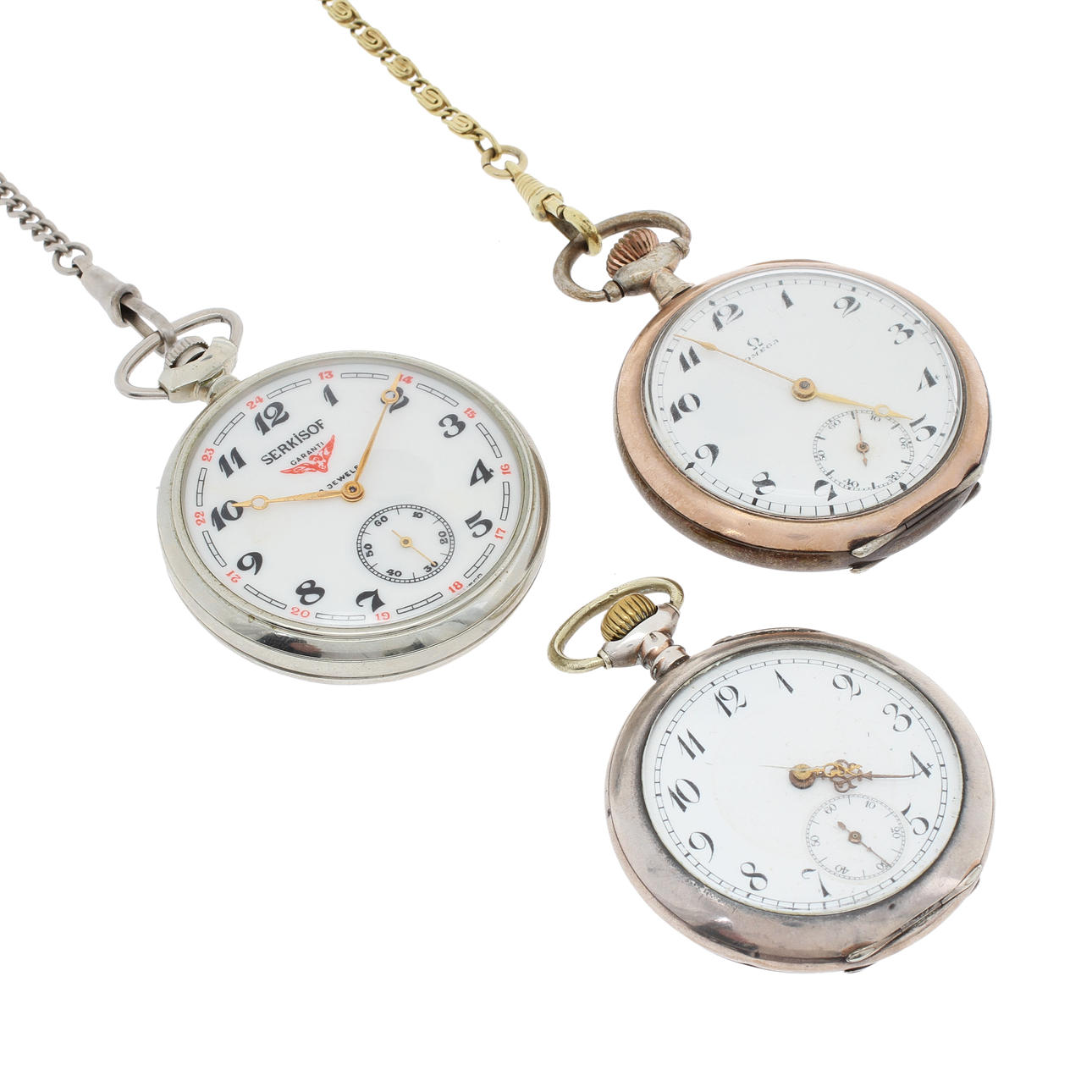 FICKUR, 3 st, bl a Omega, Serkisof.