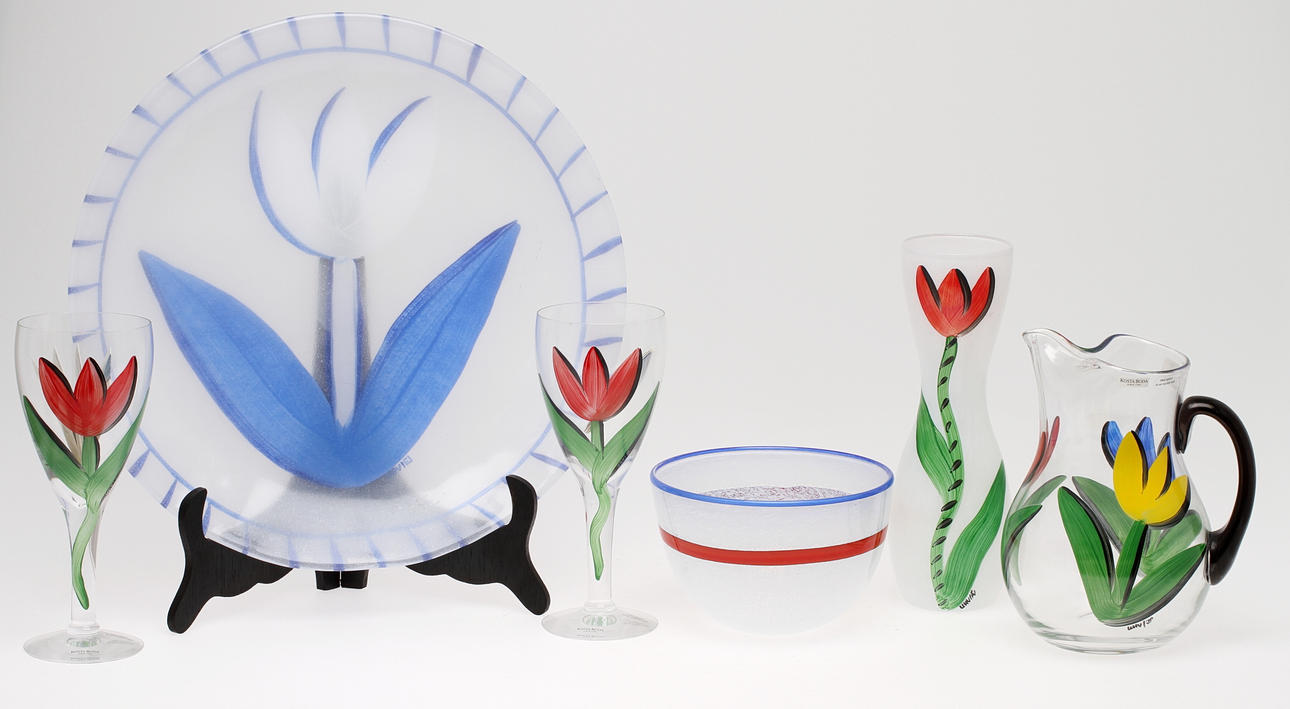 ULRICA HYDMAN-VALLIEN, 6 delar, glas.