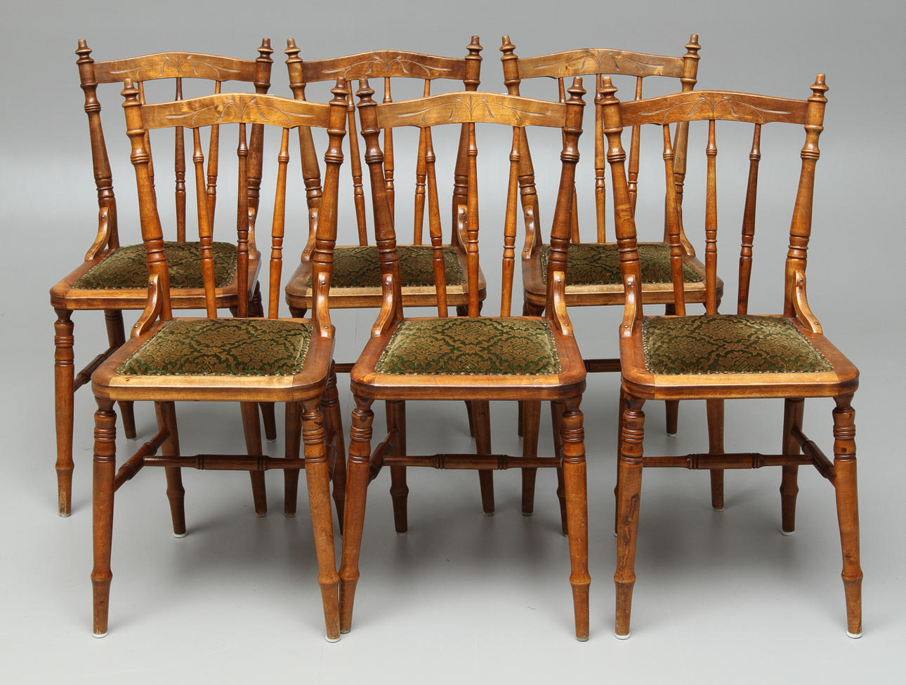 STOLAR, 6 st, Nässjö stolfabrik, tidigt 1900-tal.