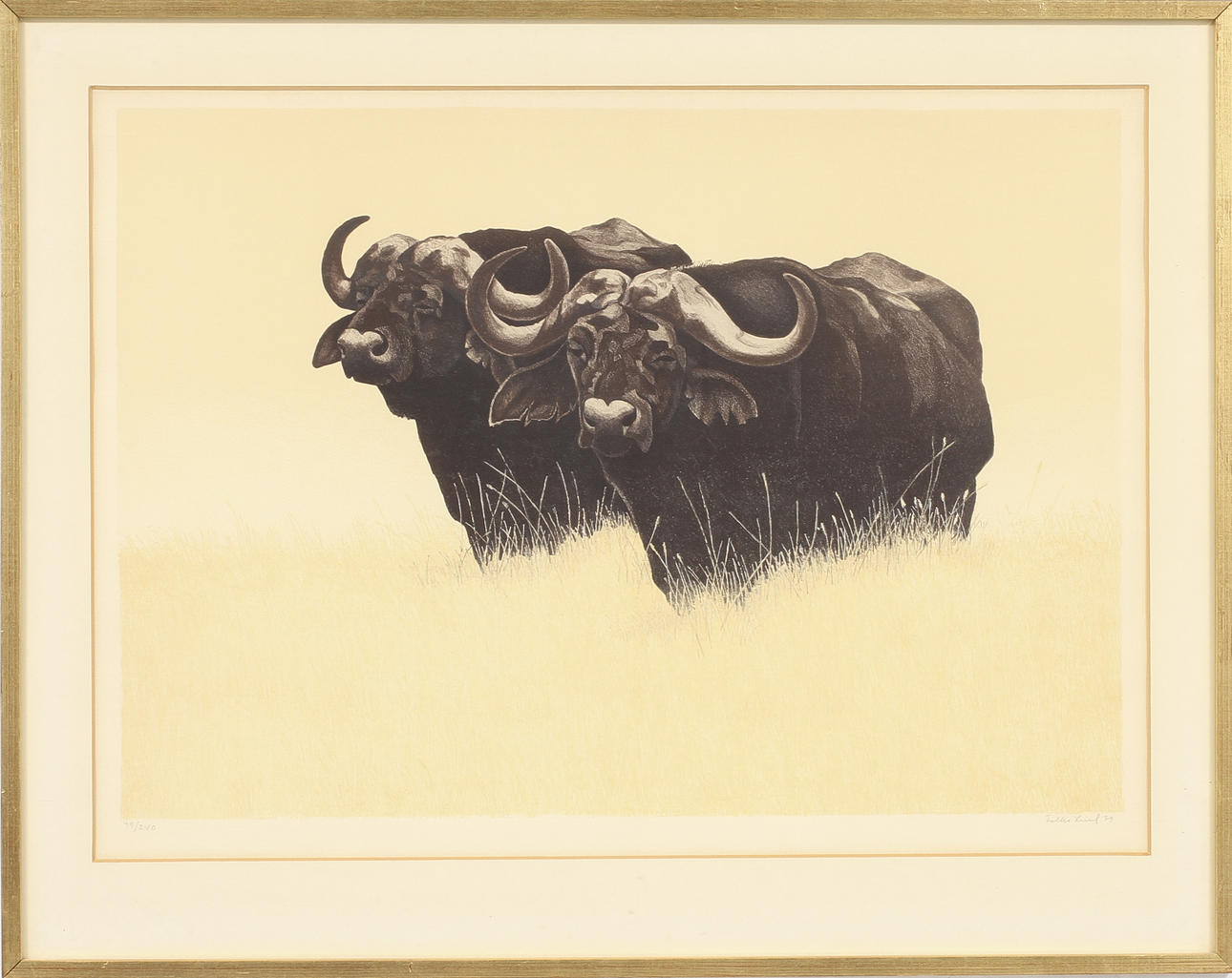 FOLKE LIND. Färglitografi, signerad 79 och numrerad 49/240.