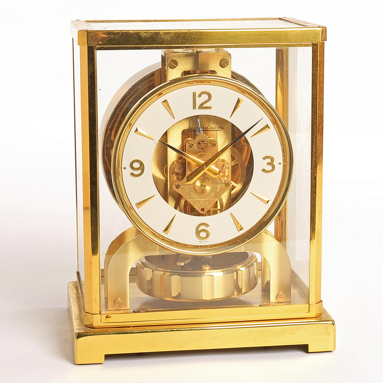 TABLE CLOCK, "Atmos", Jaeger LeCoultre, Switzerland.