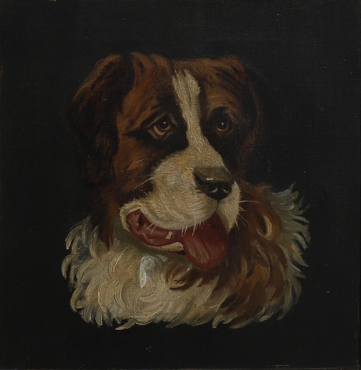 OKÄND KONSTNÄR. DOG PORTRAIT.