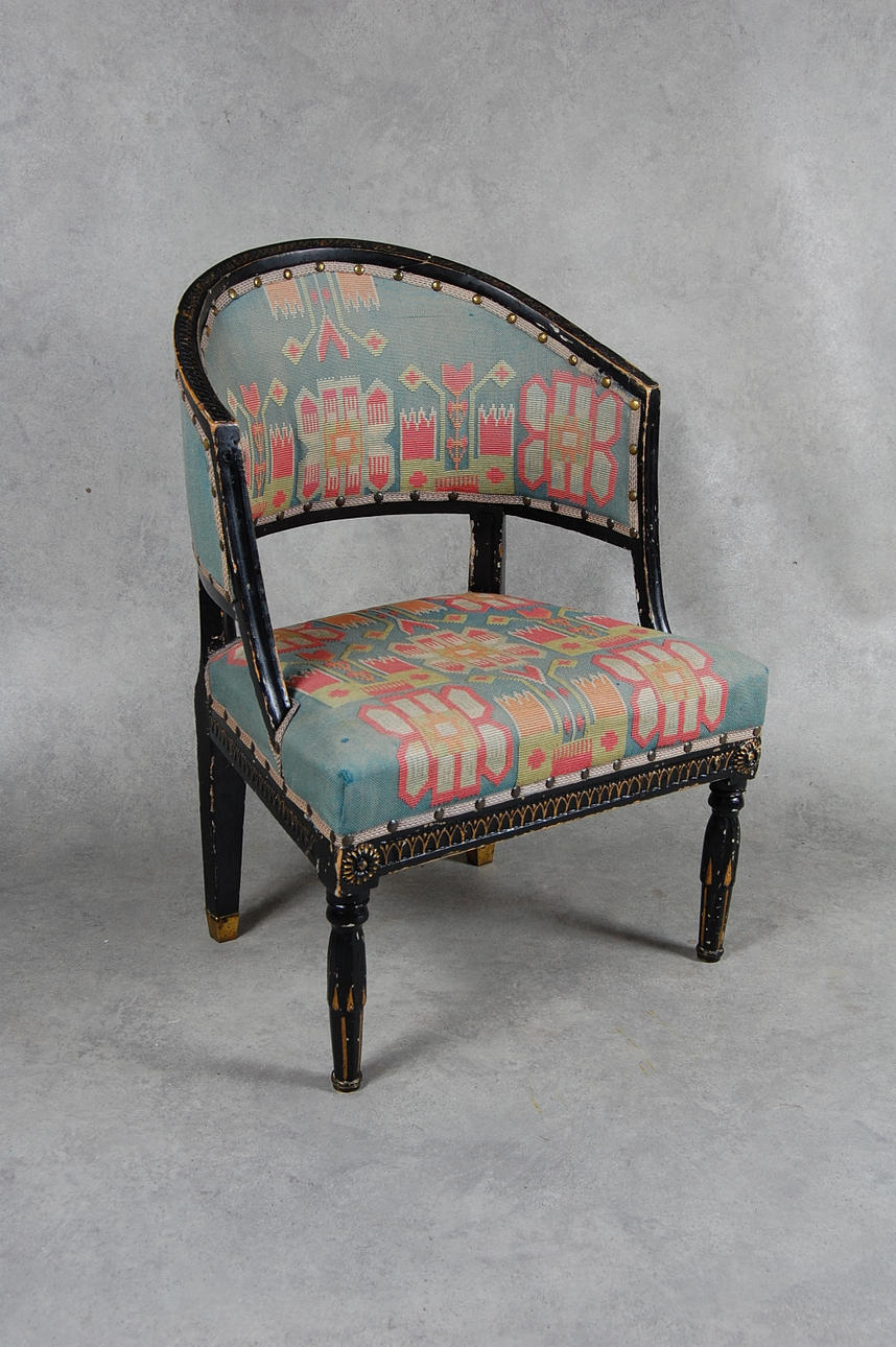 BALJFÅTÖLJ, gustaviansk, 17-1800-tal.