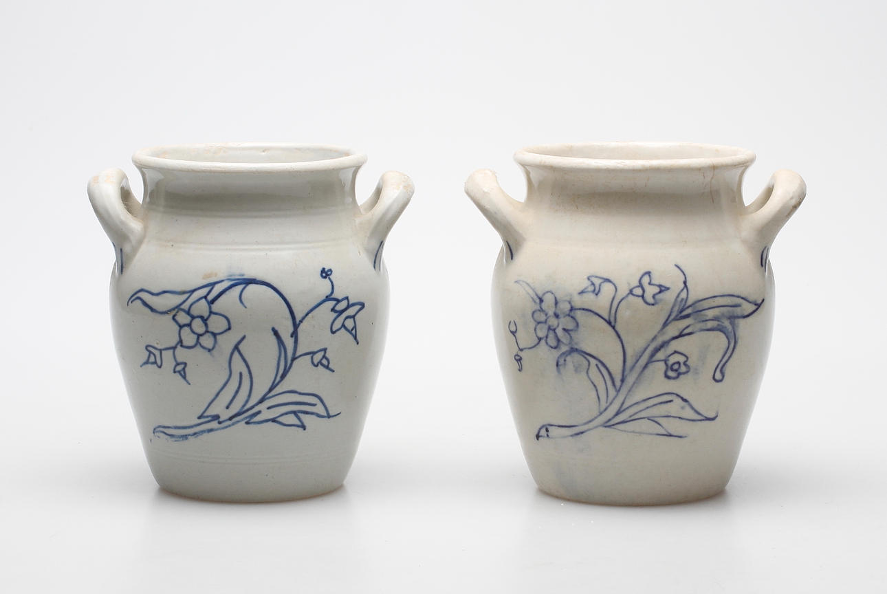 KRUKOR, 2 st, snarlika, Rörstrand.