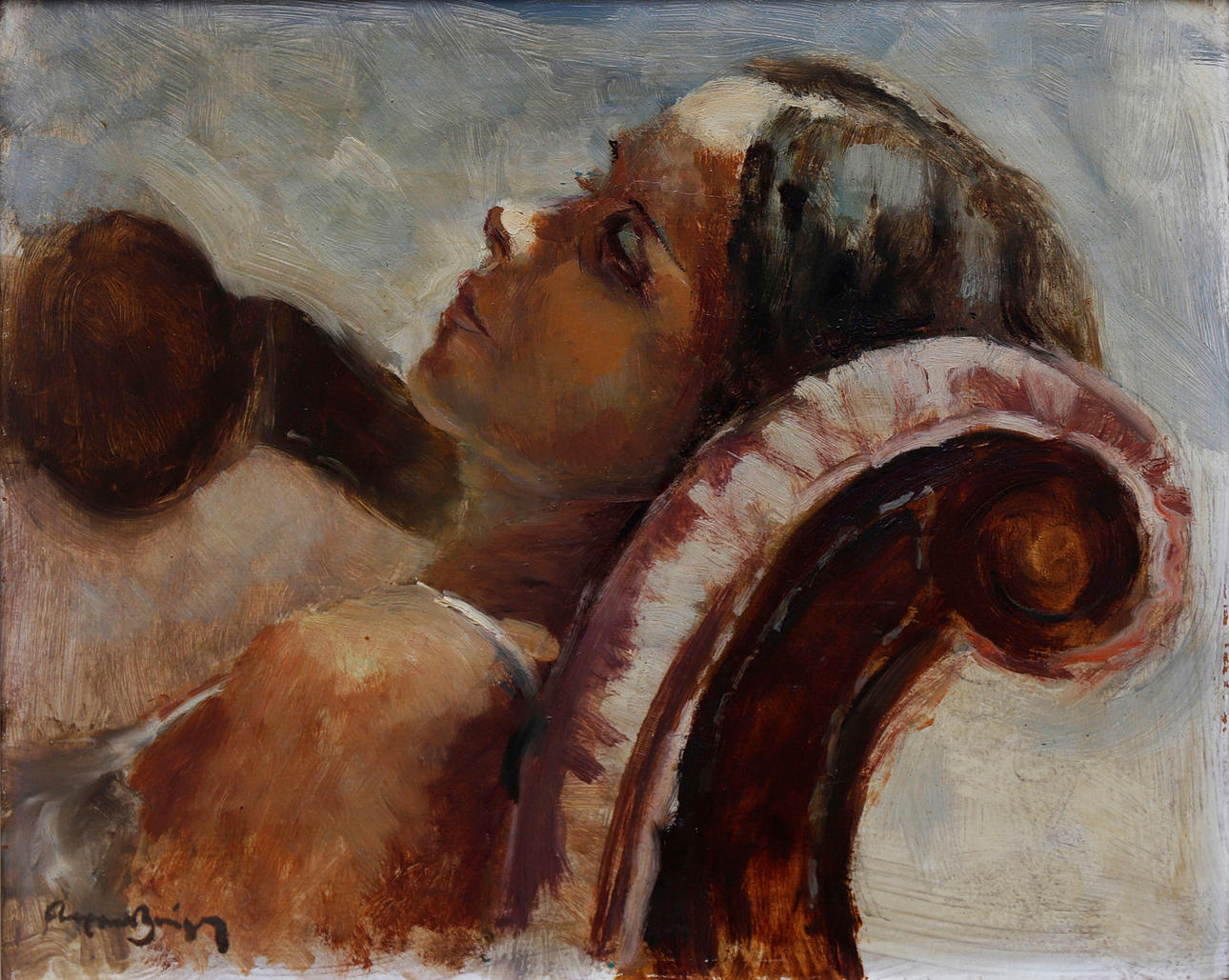 CAYETANO DE ARQUER BUIGAS. En ung kvinde.