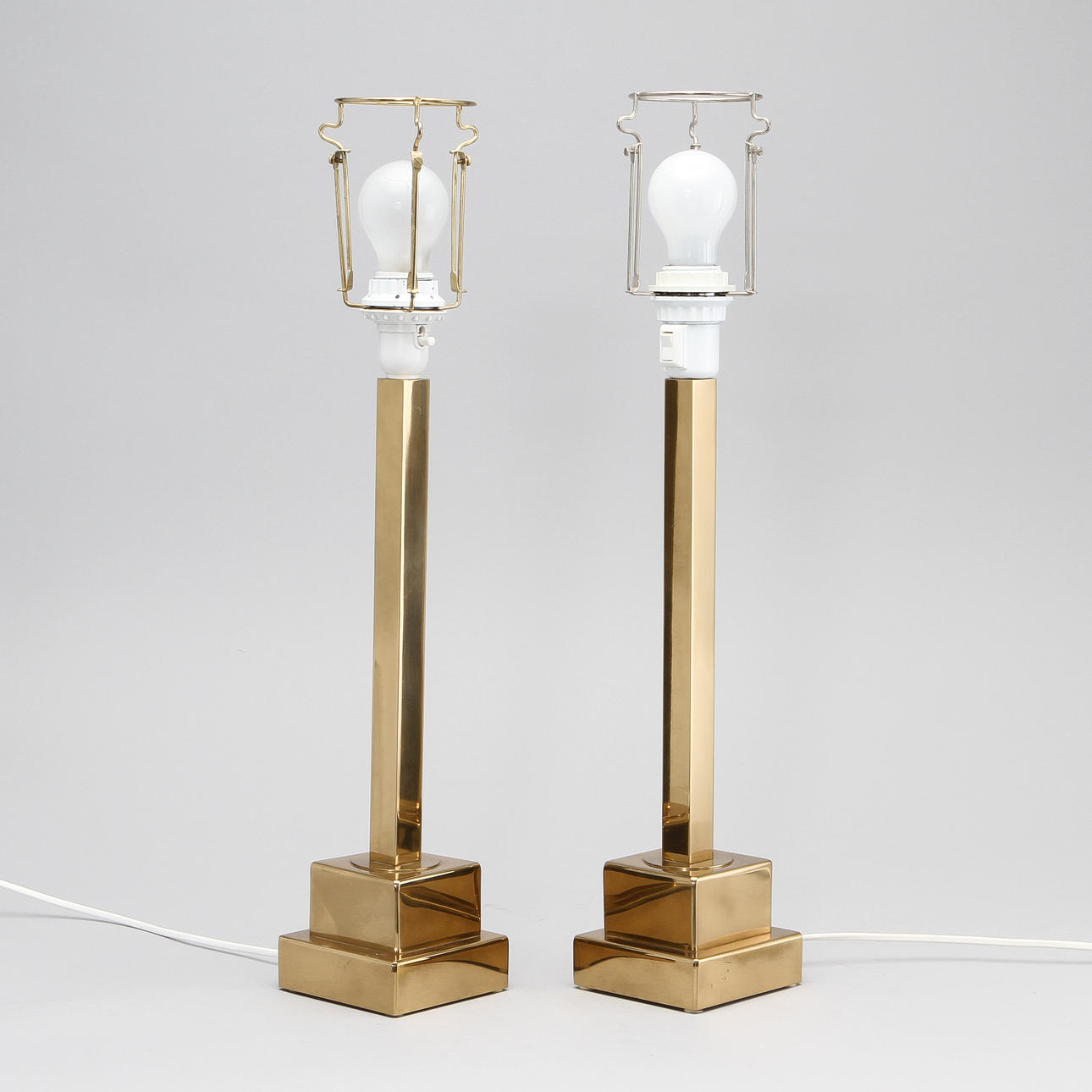 BORDSLAMPOR, 1 par, Bergbom, 1900/2000-tal.