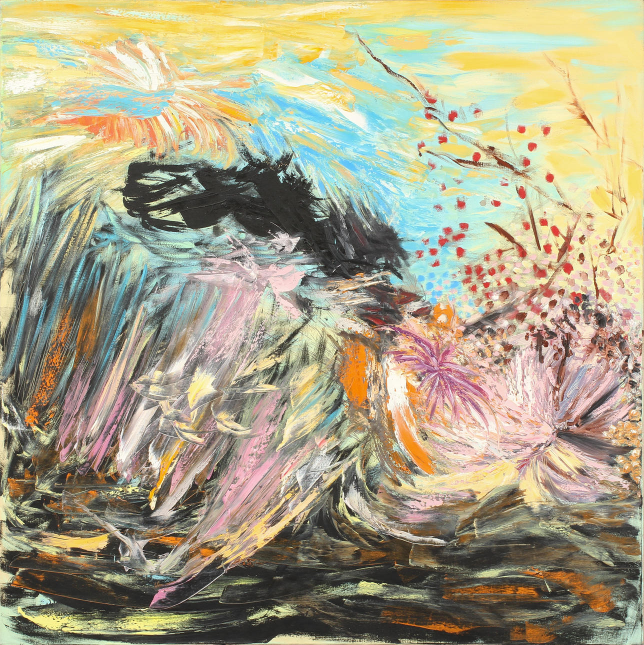 ANN SHOSTROM, olja på duk, sign o dat 1985 a tergo.