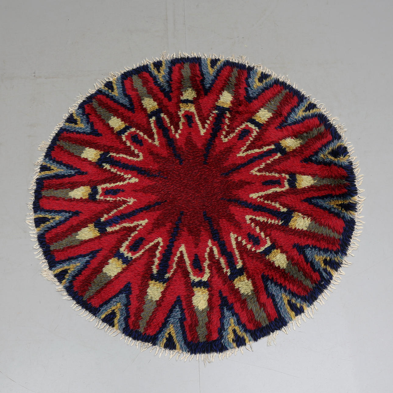 RYAMATTA, rund, diameter 149 cm, 1960-tal.