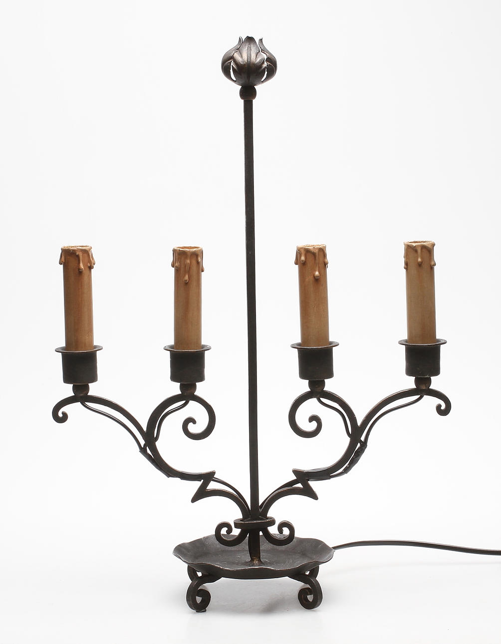 BORDSLAMPA, metall, 1900-tal.