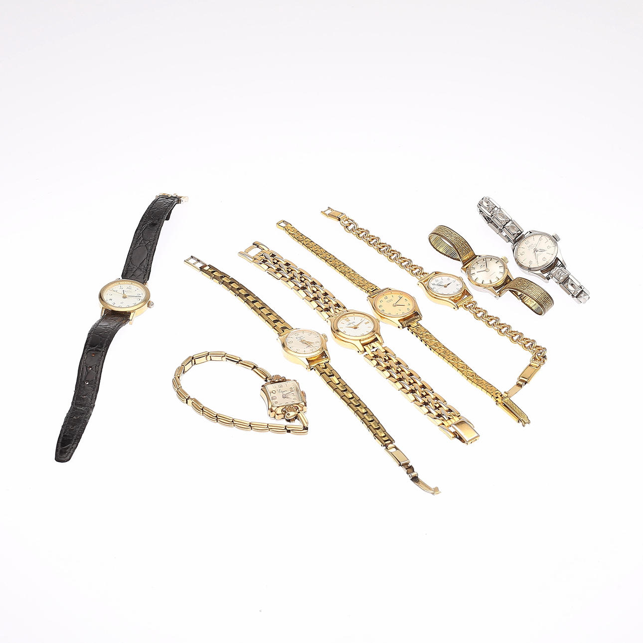 WRIST WATCH, 8 pcs, quartz, mechanical.
