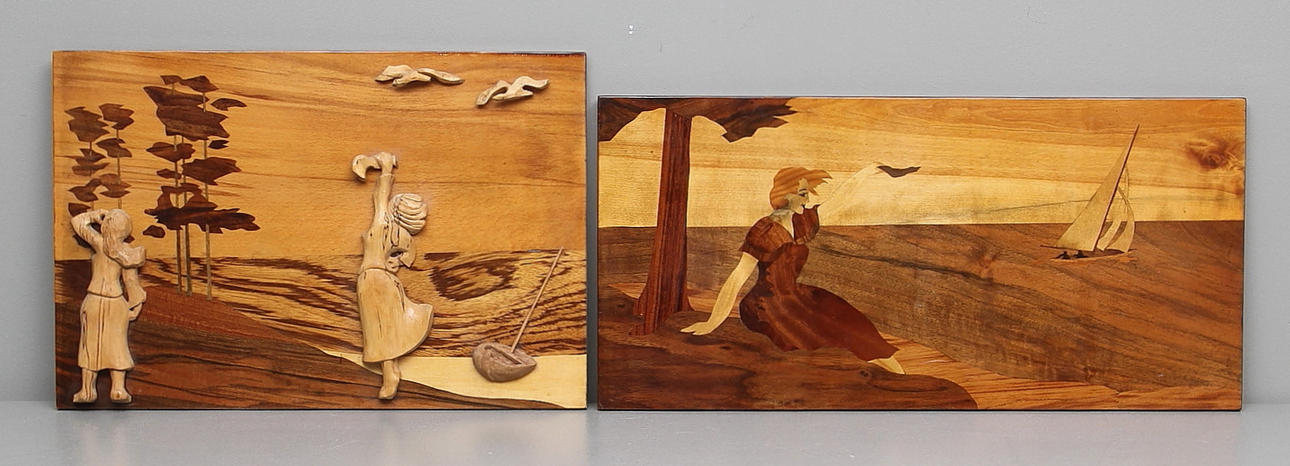 INTARSIATAVLOR, 2 st, 1900-tal.