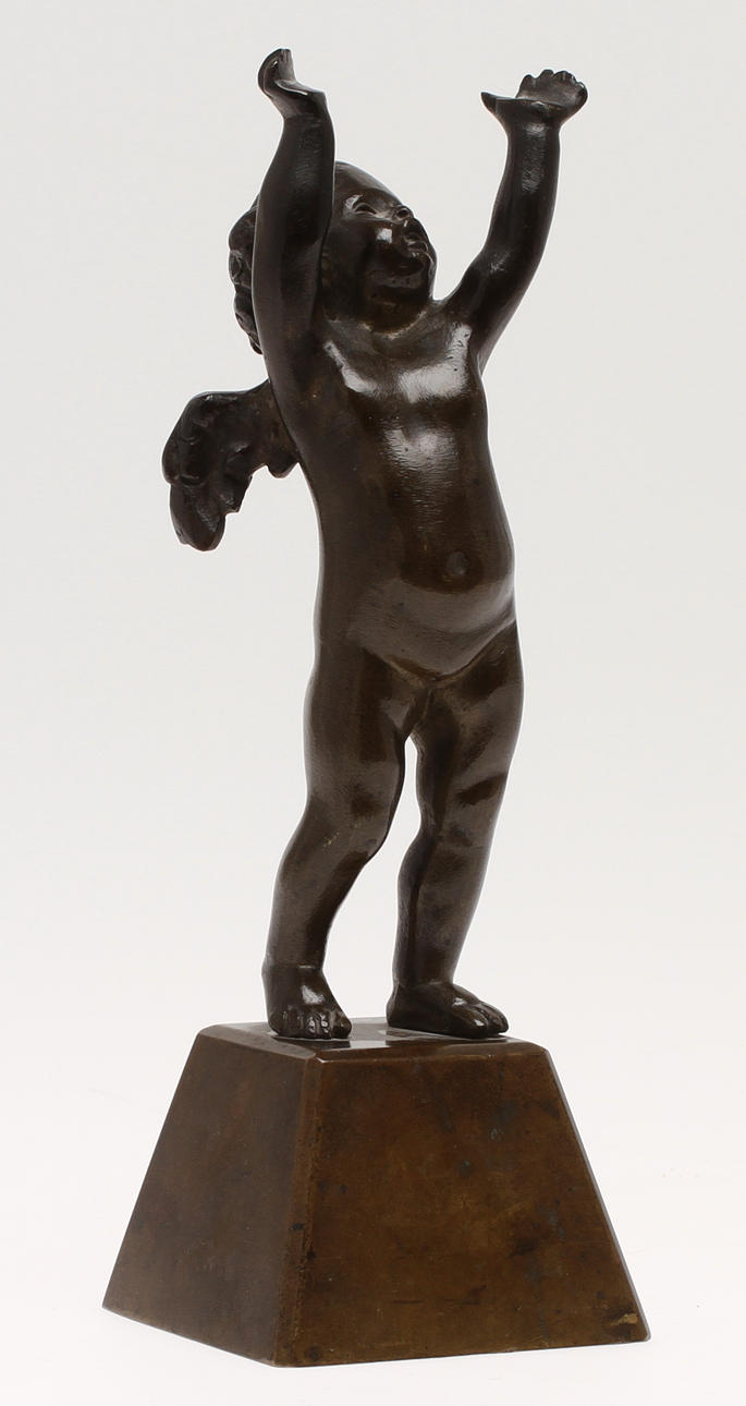 FIGURIN, på sockel, brons, 1900-tal.