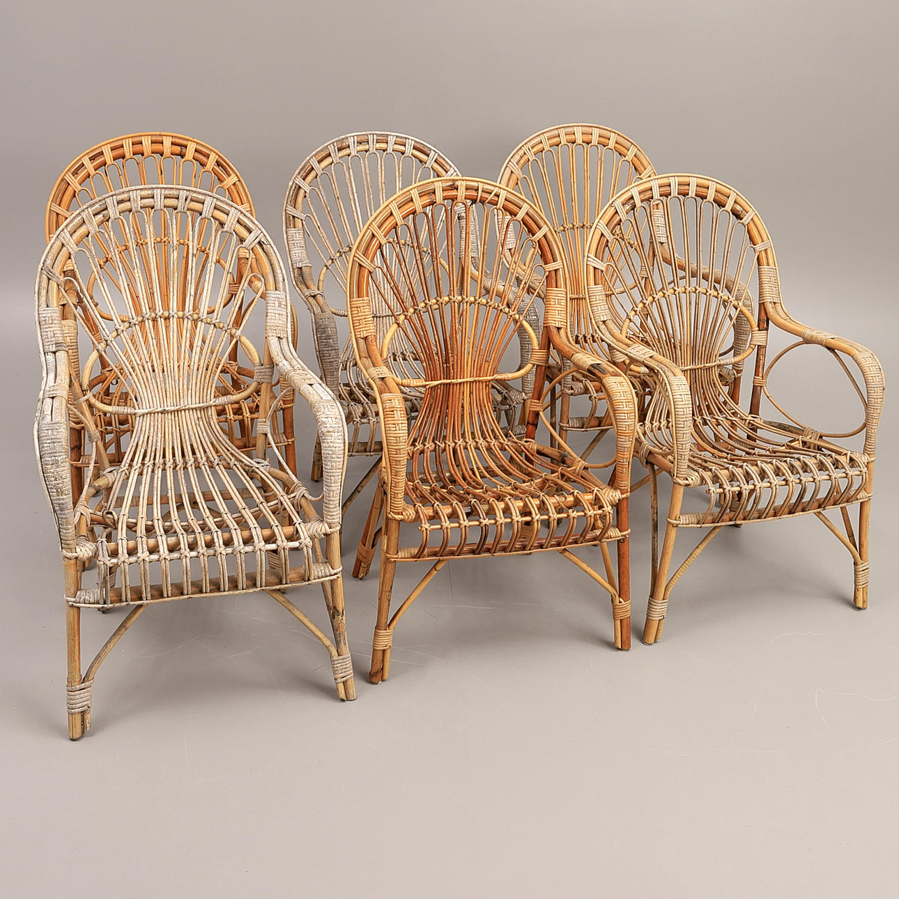 ROTTINGFÅTÖLJER, 6 st.