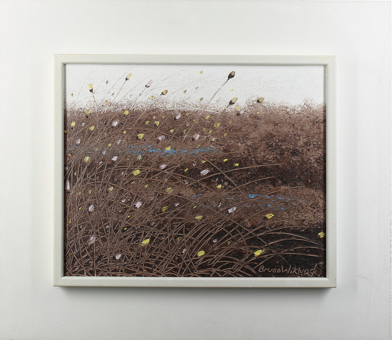 BRUNO WIKLUND. Lapptåg. Olja på duk. Signerad.