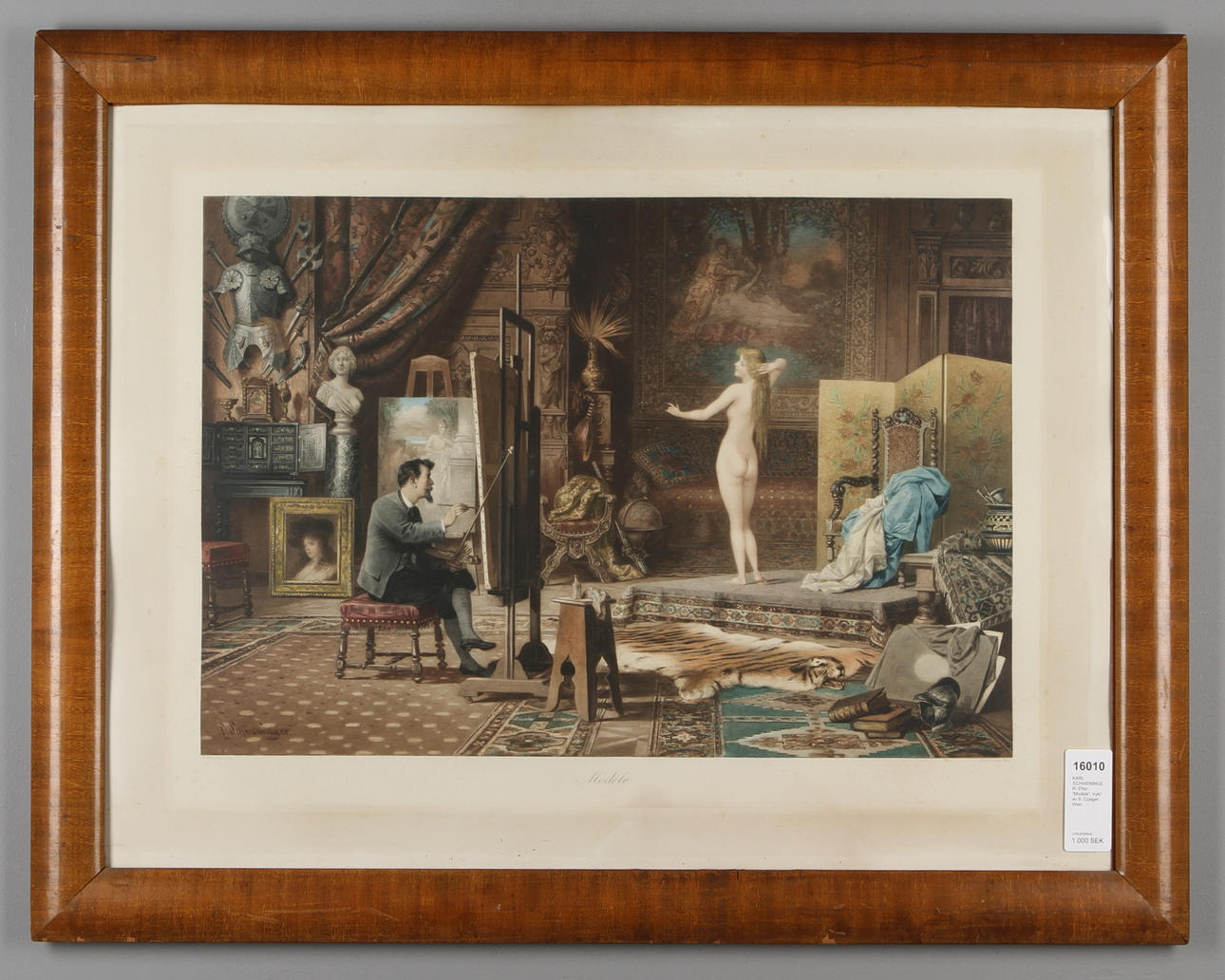 KARL SCHWENINGER. EFTER. "Modele", trykt av S. Czeiger, Wien.