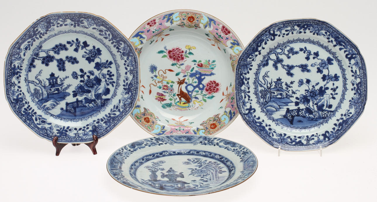 TALLRIKAR, 3+1 st, porslin, Kina.