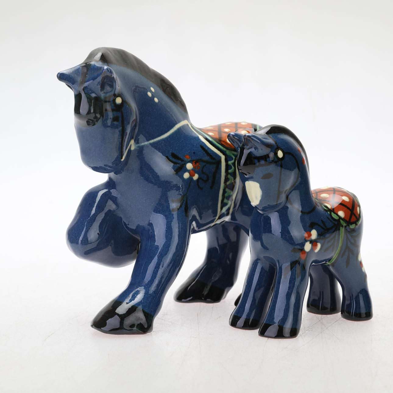 FIGURINER, hästar, 2 st, Nittsjö.