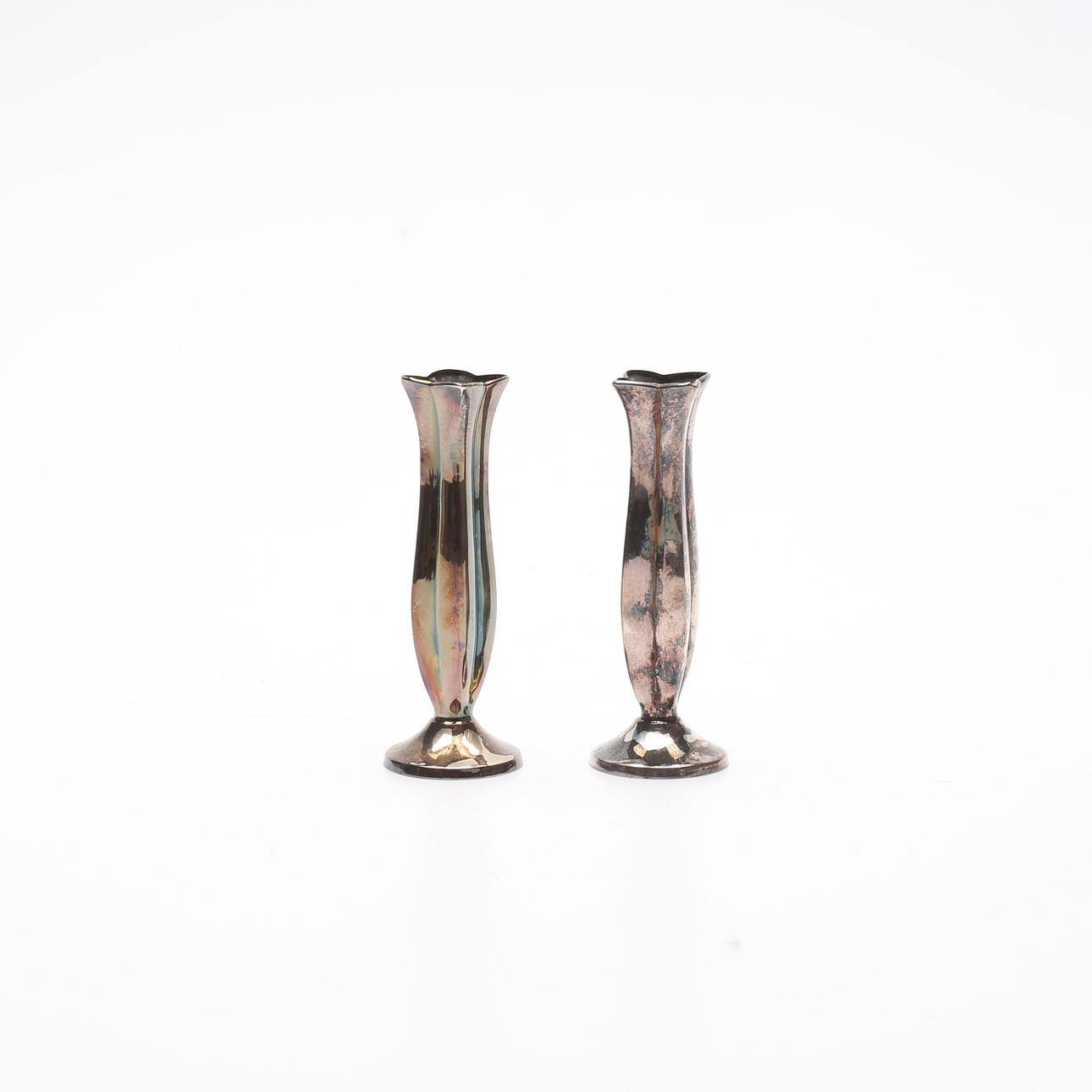 VASER, ett par, silver, 1900-tal.